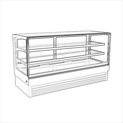 ../frankl24shop/Ku╠êhlvitrine 1,00 m bis 1,40 m- ohne Untergestell - weist sehr starke Gebrauchsspuren auf!